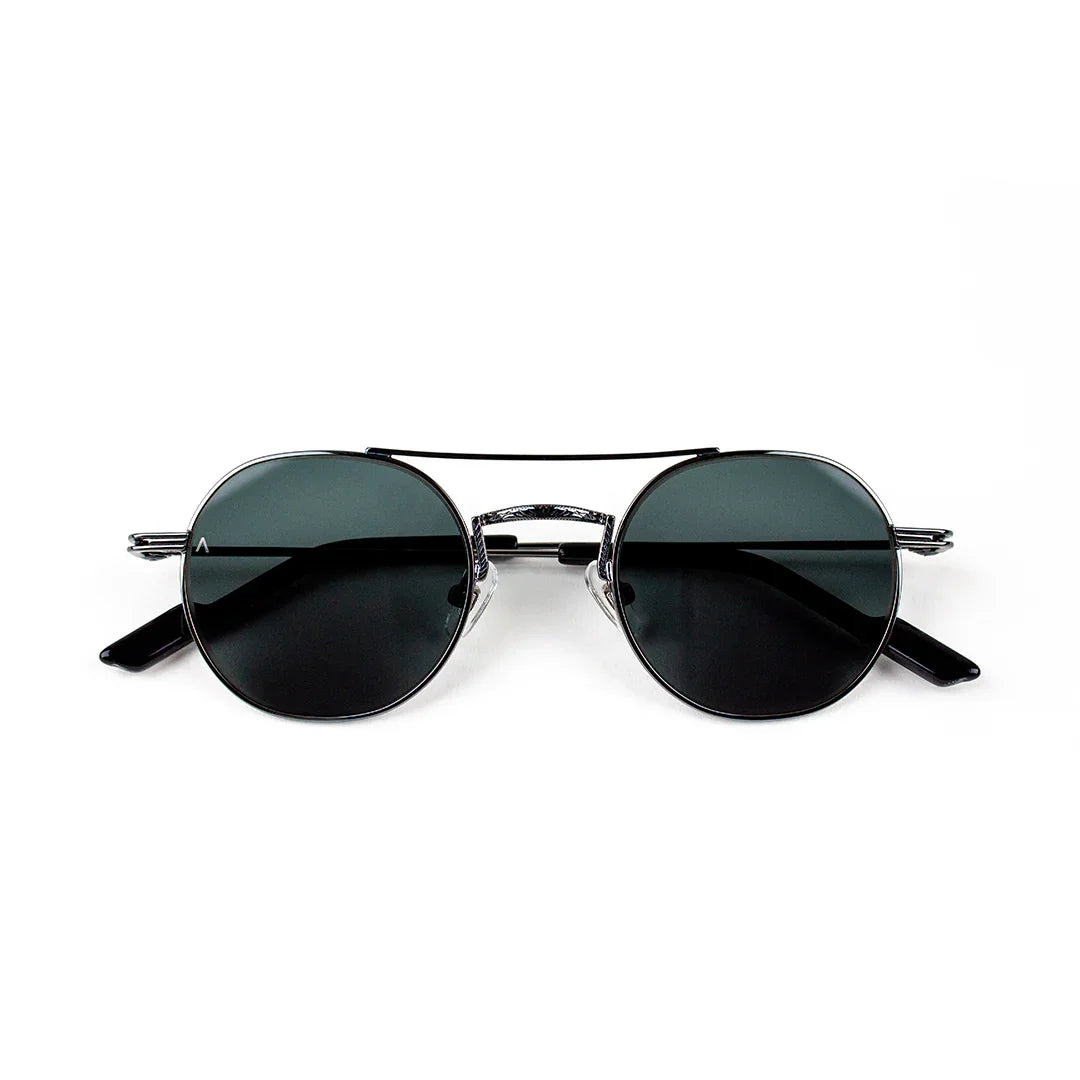 Adam Young Eyewear yuvarlak çerçeveli siyah camlı premium güneş gözlüğü markası ürünü
