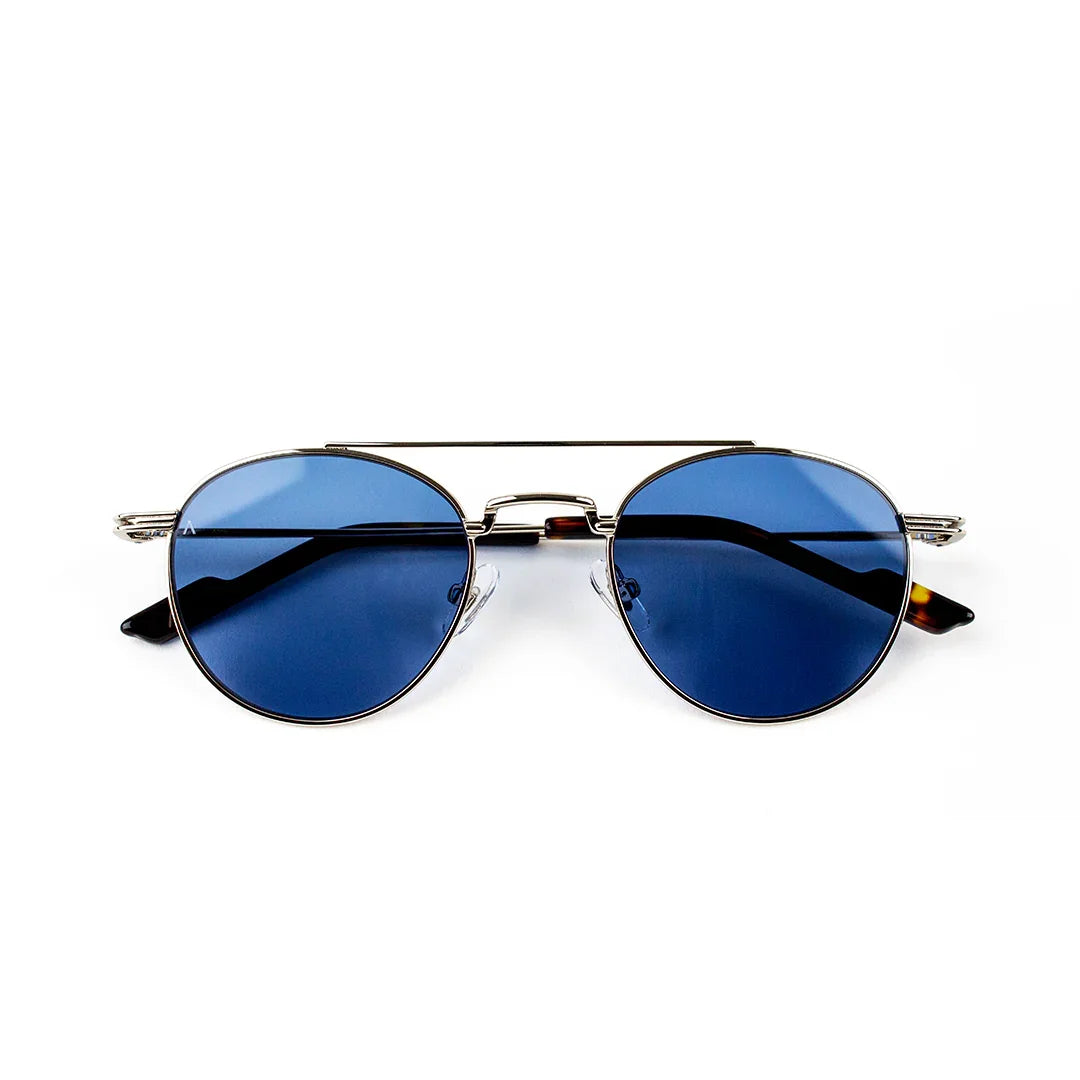 Adam Young Eyewear metal çerçeveli mavi camlı trend güneş gözlüğü modelleri