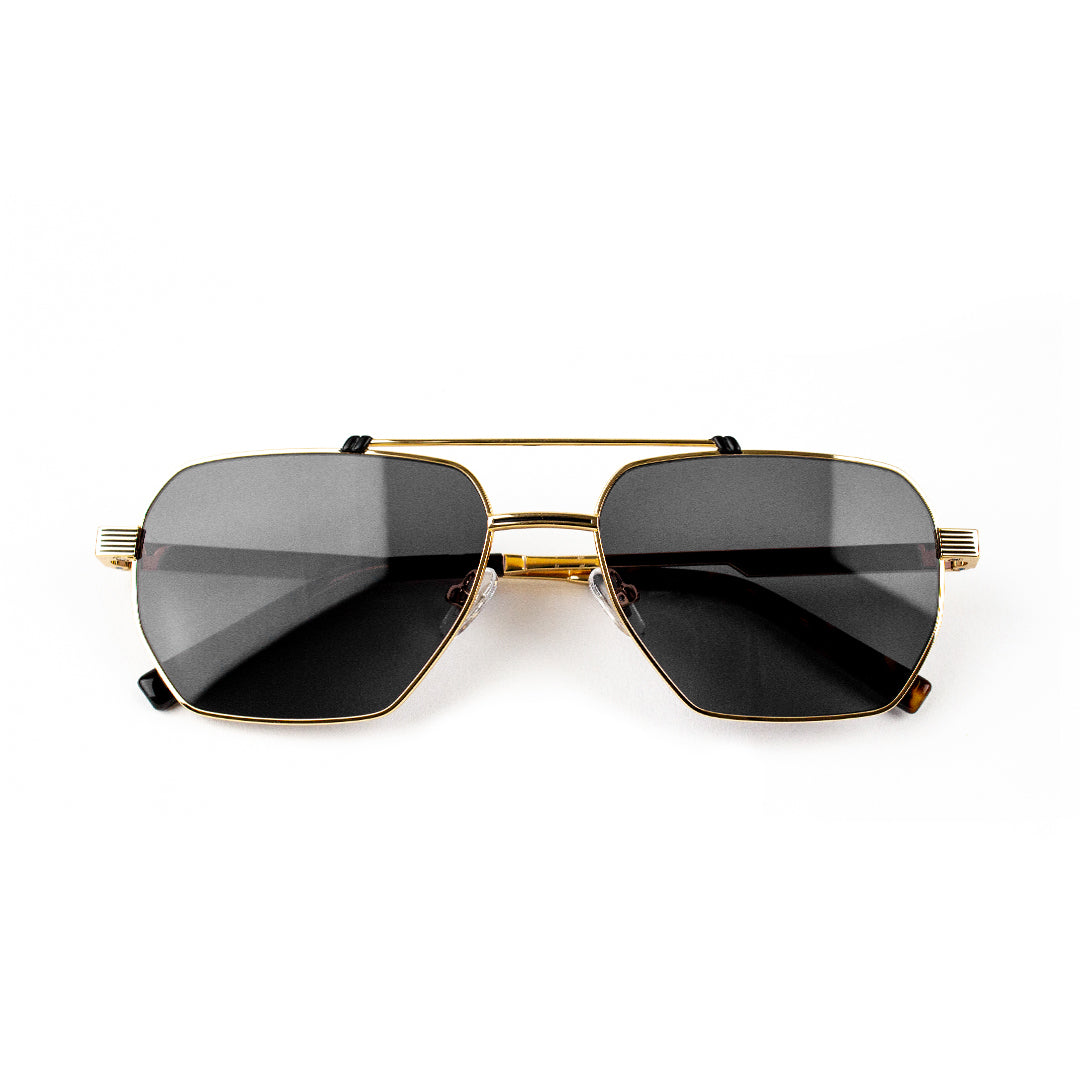 Adam Young Eyewear lüks güneş gözlüğü satın al siyah camlı altın çerçeve
