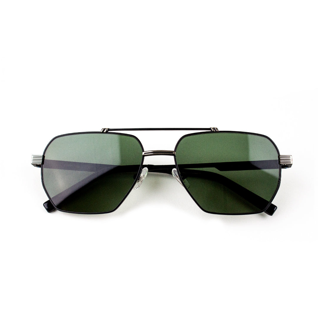 Adam Young Eyewear marka siyah metal çerçeveli lüks güneş gözlüğü modeli