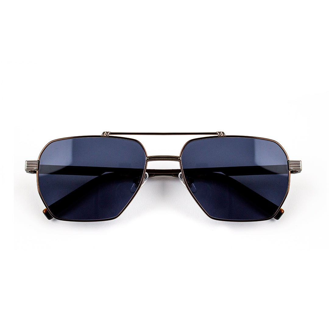 Adam Young Eyewear marka metal çerçeveli siyah lensli lüks güneş gözlüğü satın al