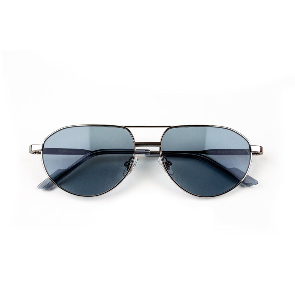 Adam Young Eyewear trend aviator güneş gözlüğü siyah çerçeve ve koyu camlı