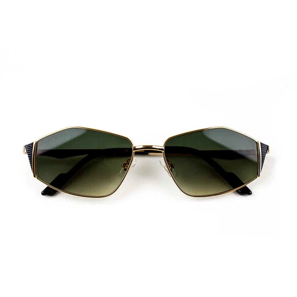 Adam Young Eyewear marka şık tasarımlı AD 021 model gözlük yeşil camlı güneş gözlüğü