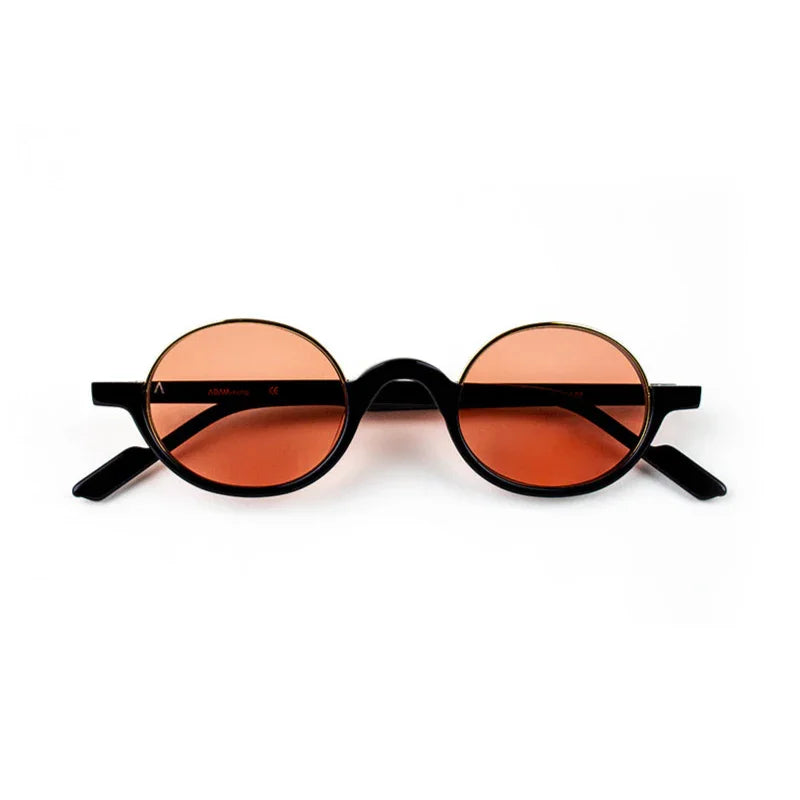 Adam Young Eyewear siyah çerçeveli turuncu camlı retro tarz gözlük modeli