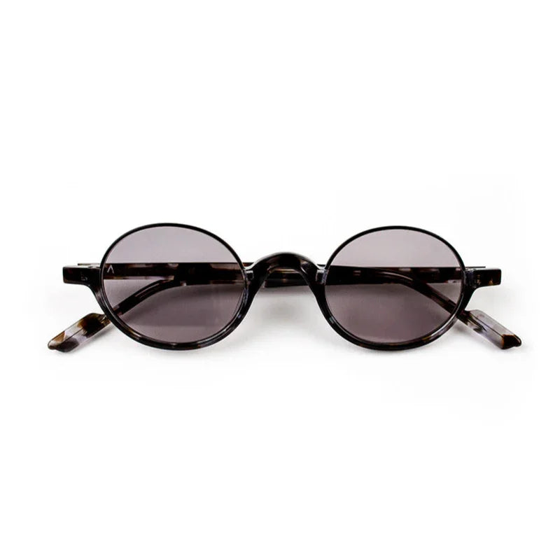 Adam Young Eyewear marka yuvarlak tasarımlı retro tarz gözlük siyah çerçeveli güneş gözlüğü