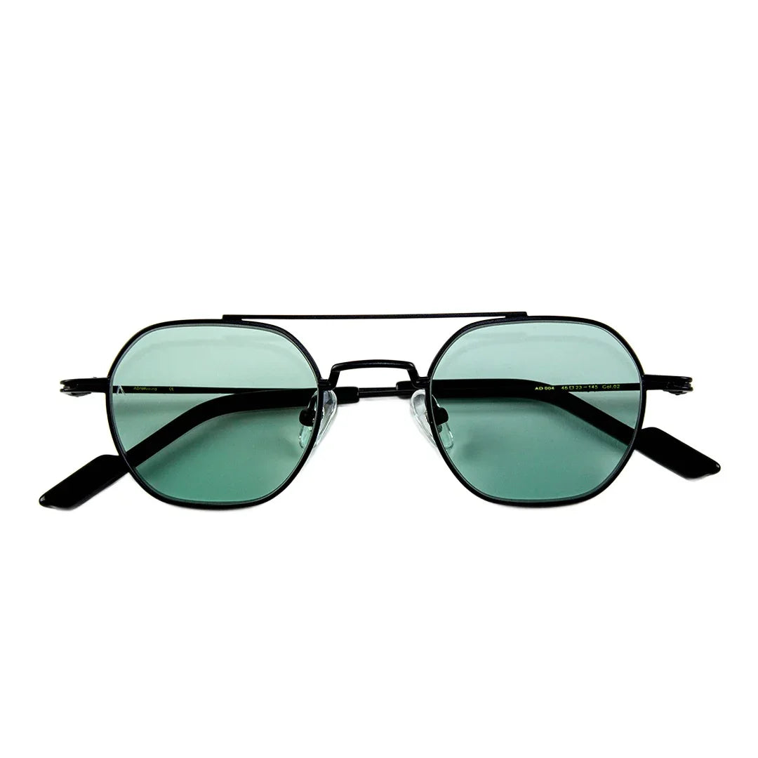 Adam Young Eyewear siyah çerçeveli güneş gözlüğü altın çerçeveli gözlük alternatifi