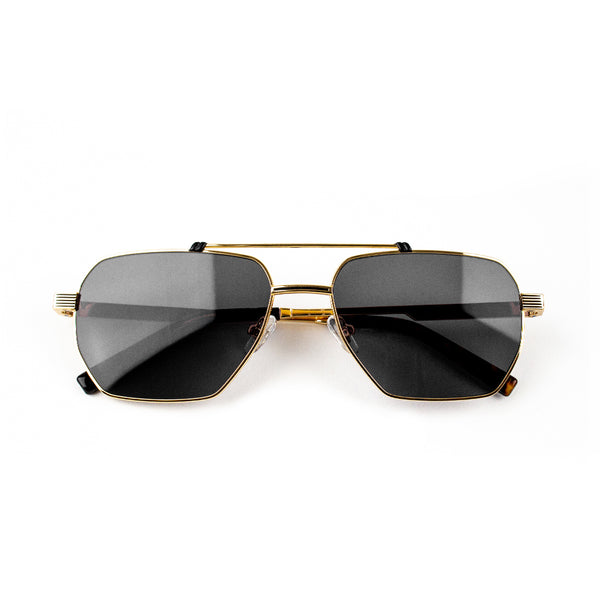 Adam Young Eyewear lüks güneş gözlüğü satın al siyah camlı altın çerçeve