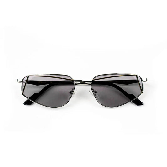 Adam Young Eyewear şık metal çerçeveli gözlük siyah koyu camlı modern tasarım