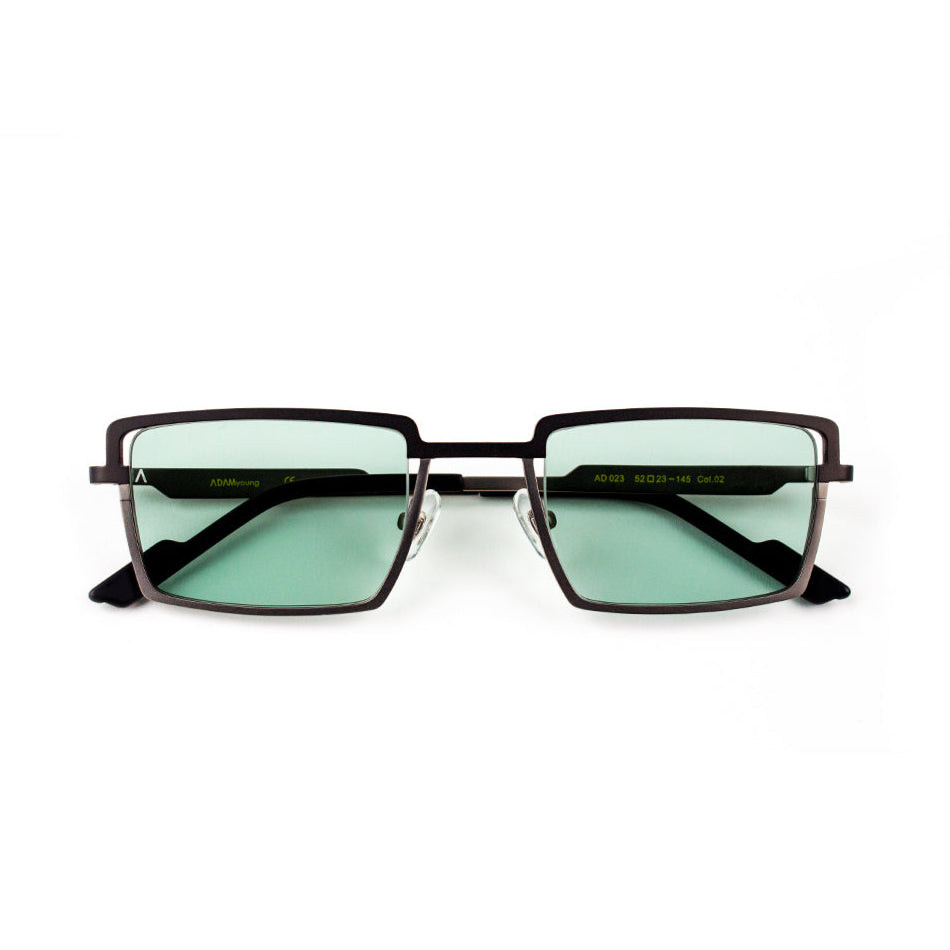 Adam Young Eyewear marka metal çerçeveli yeşil camlı moda gözlük modelleri