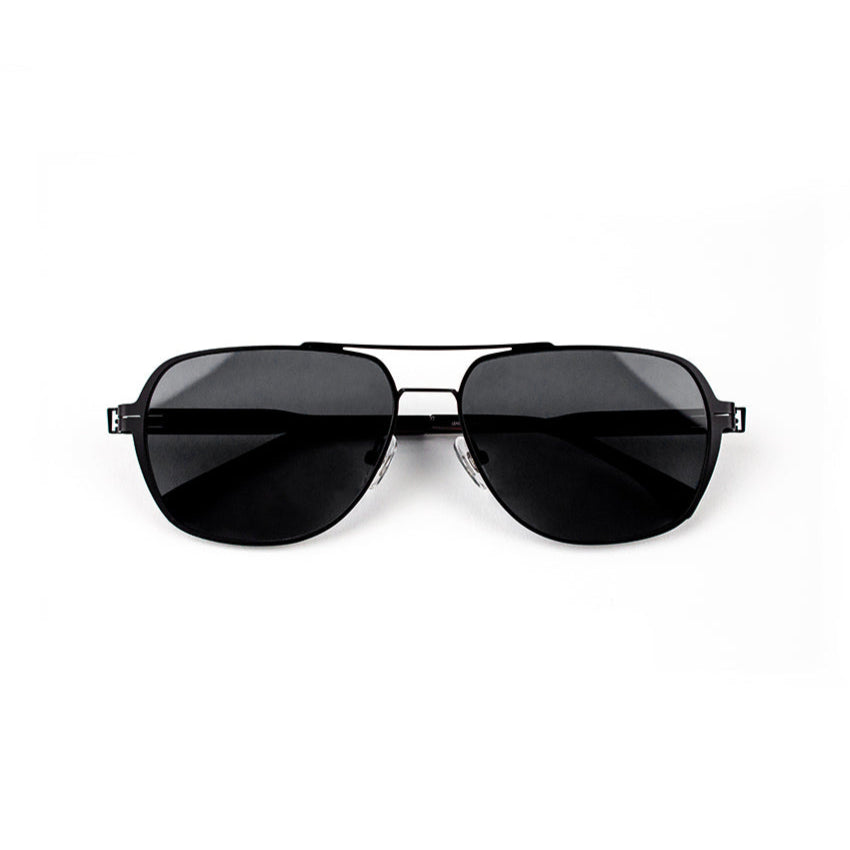 Adam Young Eyewear siyah çerçeveli premium güneş gözlüğü ultraviyole korumalı