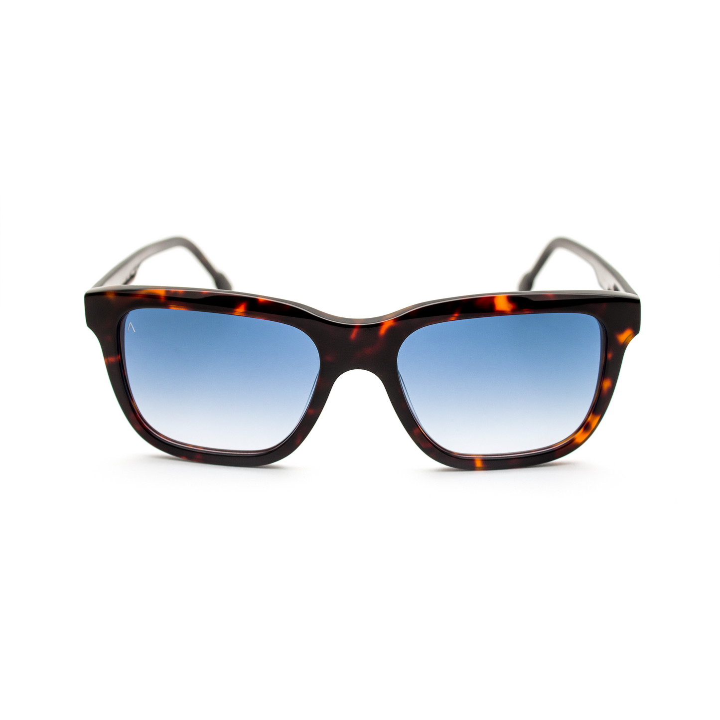 Adam Young Eyewear Güneş gözlüğü, zarif tasarım ve mavi tonlu camlarla şık bir görünüm sunar