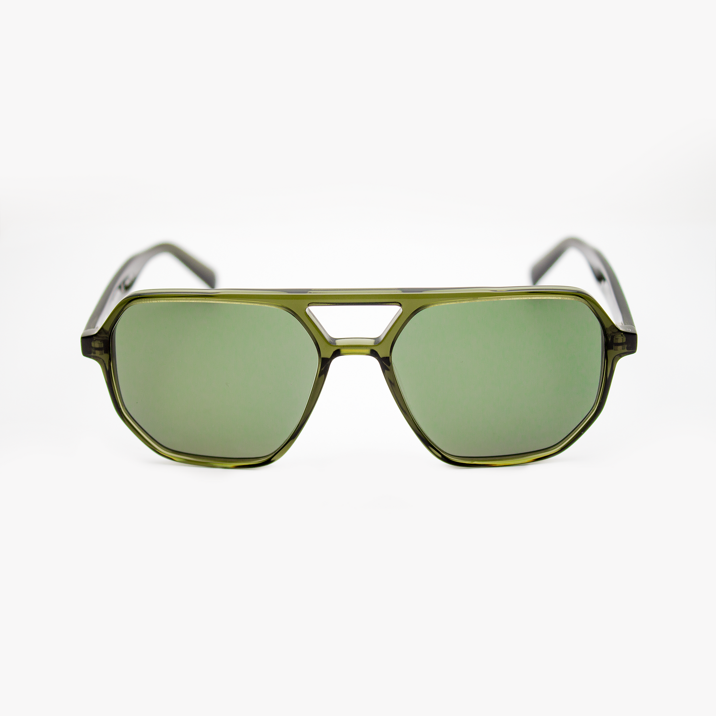 Adam Young Eyewear Şık Güneş Gözlüğü, Yeşil Cam ile Modern Tasarım için İdeal